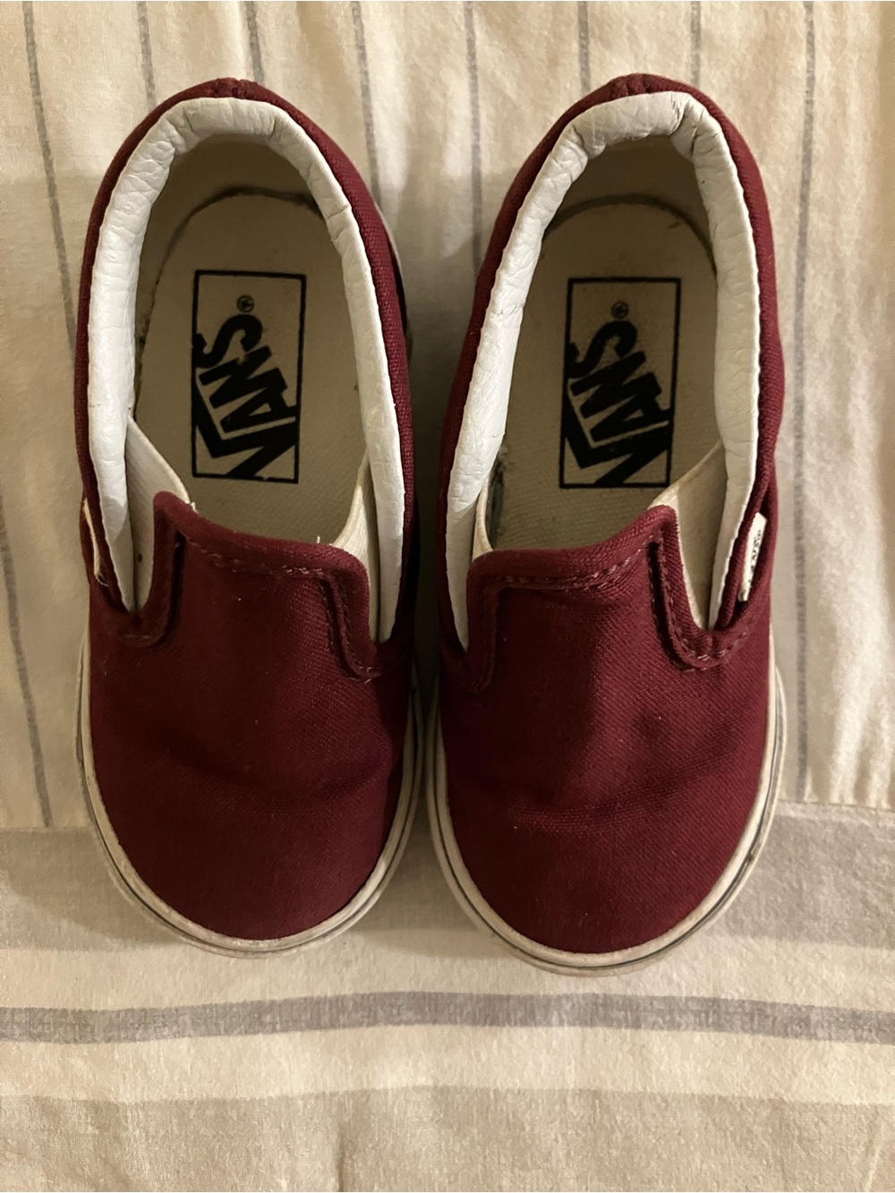 Toddler Vans Slip-On Burgundy Size Toddler 6